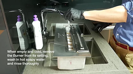 How do I clean my EcoSmart Fire ethanol burner? 3